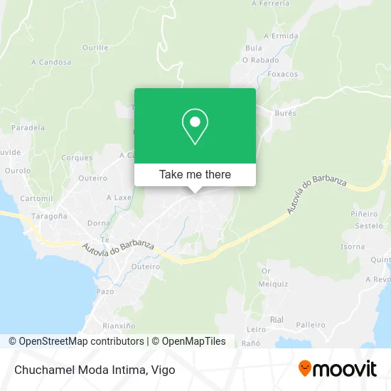 Chuchamel Moda Intima map