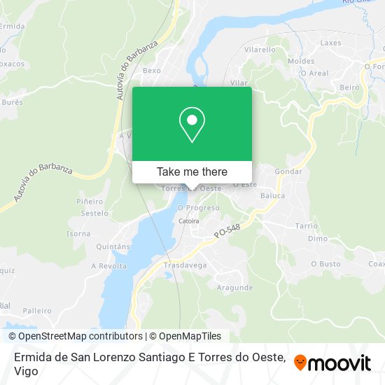 Ermida de San Lorenzo Santiago E Torres do Oeste map