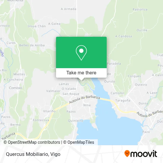 Quercus Mobiliario map