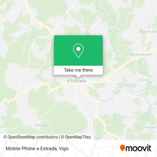Mobile Phone a Estrada map