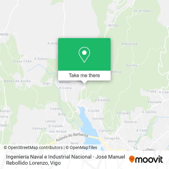 Ingeniería Naval e Industrial Nacional - José Manuel Rebollido Lorenzo map