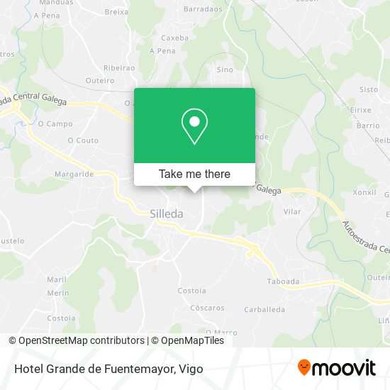 Hotel Grande de Fuentemayor map