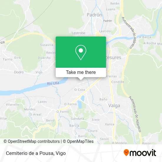 Cemiterio de a Pousa map