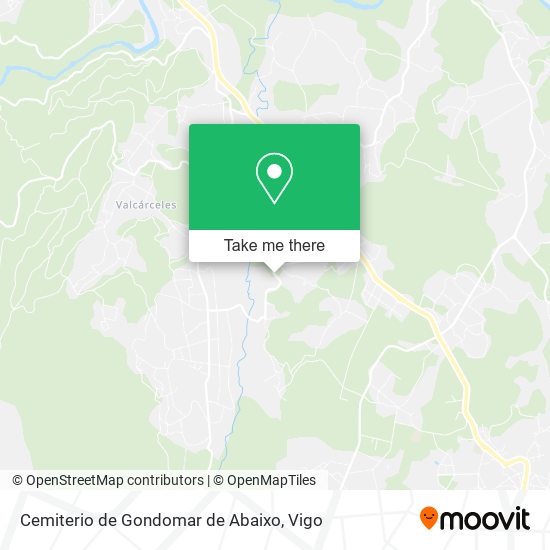 mapa Cemiterio de Gondomar de Abaixo