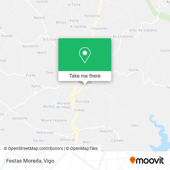 mapa Festas Moreda