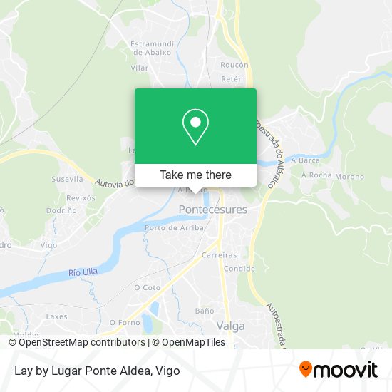 Lay by Lugar Ponte Aldea map