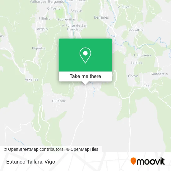mapa Estanco Tállara