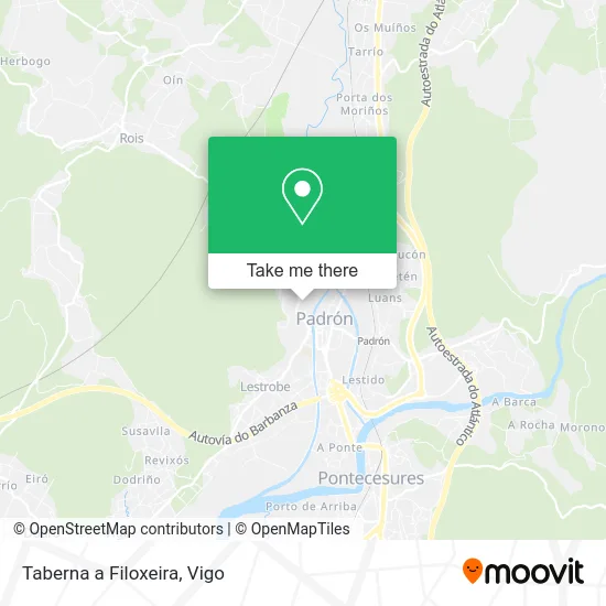 Taberna a Filoxeira map