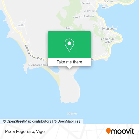 Praia Fogoreiro map