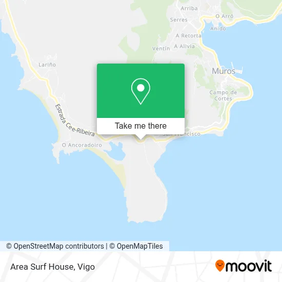 Area Surf House map