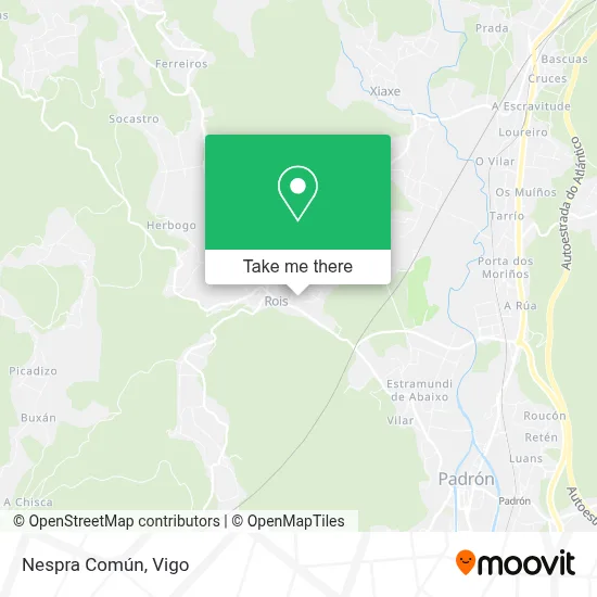 Nespra Común map
