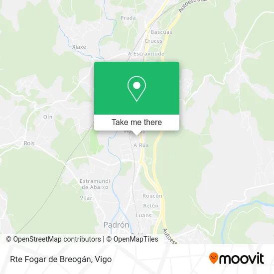Rte Fogar de Breogán map