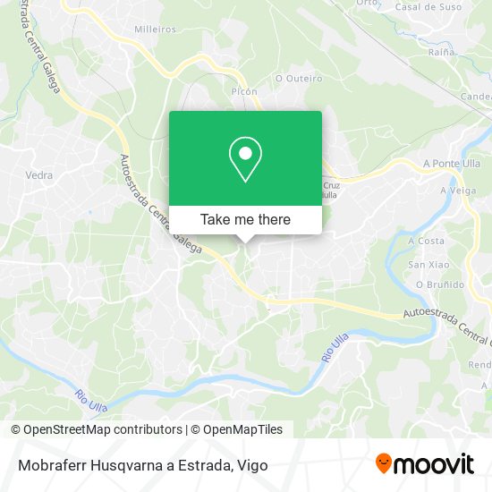 mapa Mobraferr Husqvarna a Estrada