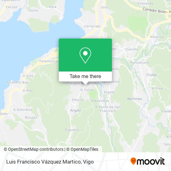 Luis Francisco Vázquez Martico map