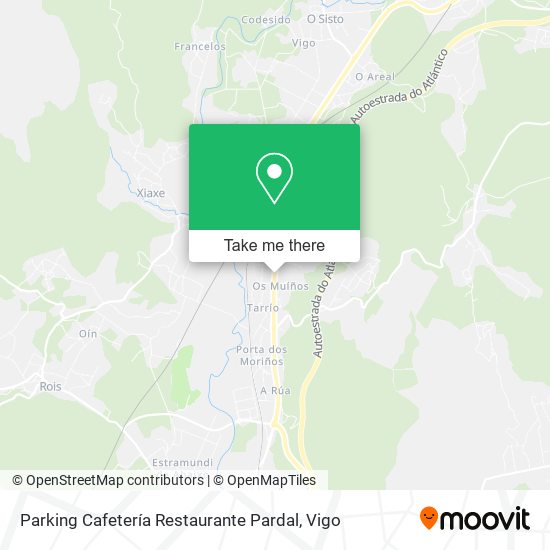 Parking Cafetería Restaurante Pardal map