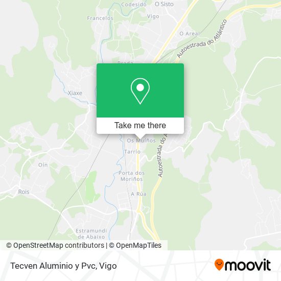 Tecven Aluminio y Pvc map