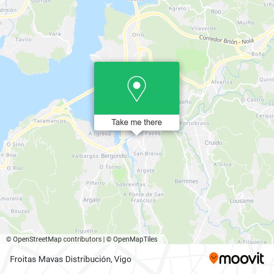 Froitas Mavas Distribución map