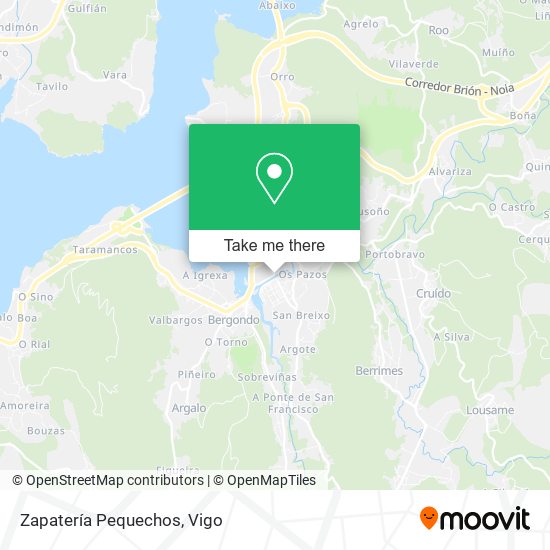 Zapatería Pequechos map