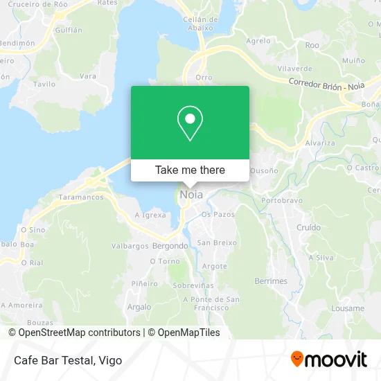 Cafe Bar Testal map