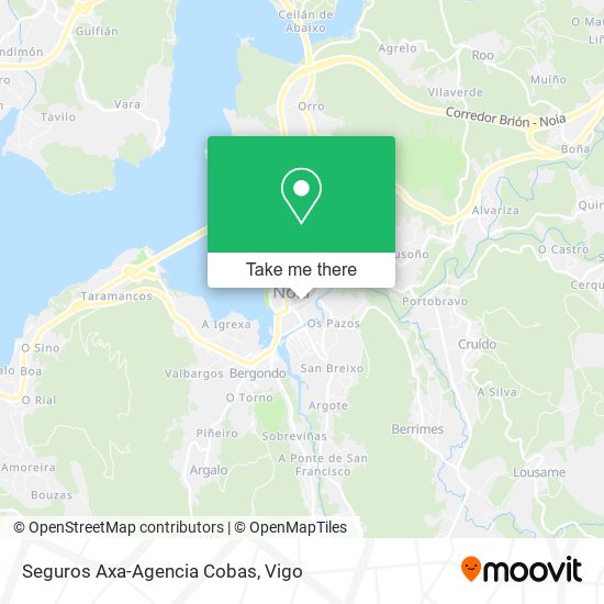 Seguros Axa-Agencia Cobas map