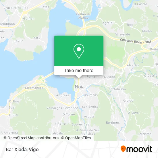 mapa Bar Xiada