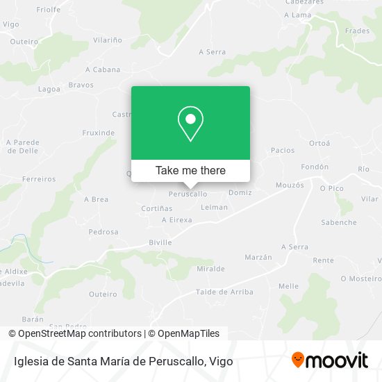 Iglesia de Santa María de Peruscallo map