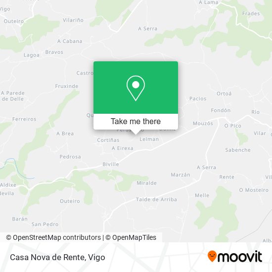 Casa Nova de Rente map