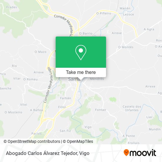 mapa Abogado Carlos Álvarez Tejedor