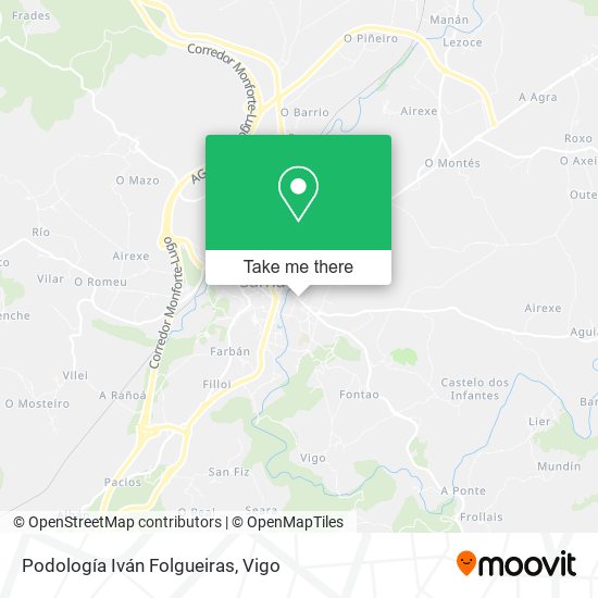 Podología Iván Folgueiras map