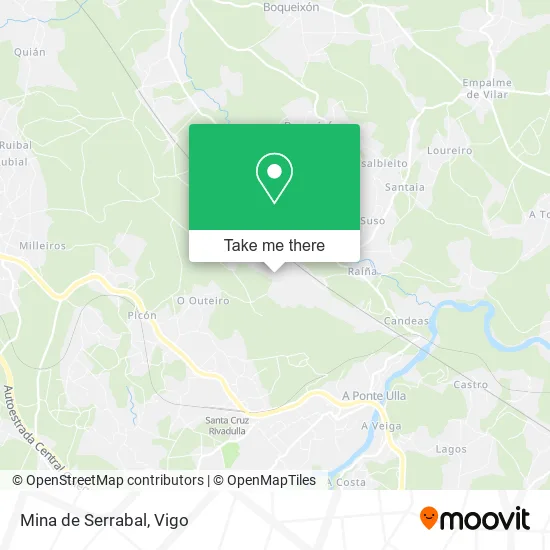 Mina de Serrabal map