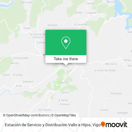 Estación de Servicio y Distribución Vallo e Hijos map