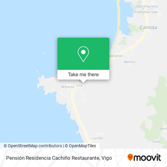 mapa Pensión Residencia Cachiño Restaurante