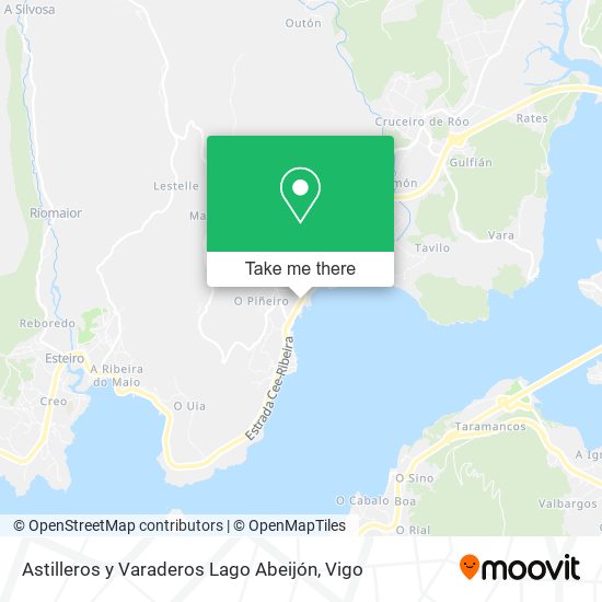 Astilleros y Varaderos Lago Abeijón map