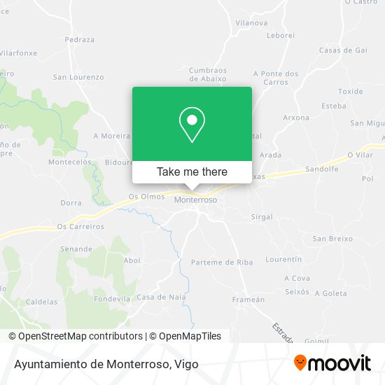 Ayuntamiento de Monterroso map