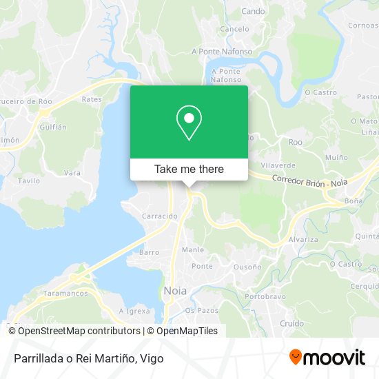 Parrillada o Rei Martiño map
