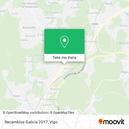 mapa Recambios Galicia 2017