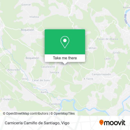 mapa Carnicería Camiño de Santiago