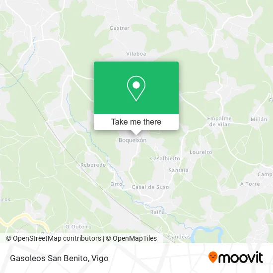 Gasoleos San Benito map