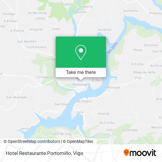 Hotel Restaurante Portomiño map