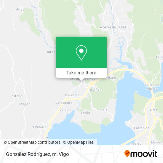 González Rodríguez, m map