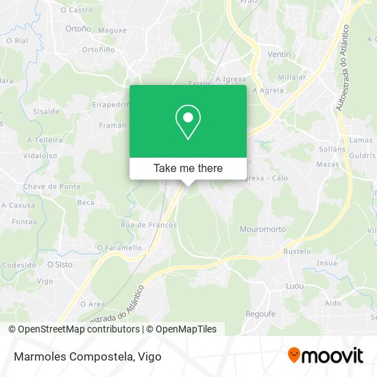 Marmoles Compostela map