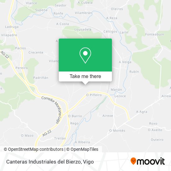 Canteras Industriales del Bierzo map