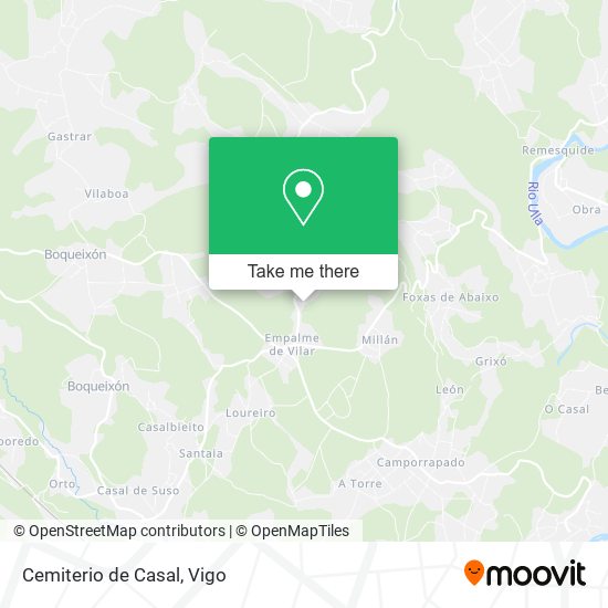 mapa Cemiterio de Casal