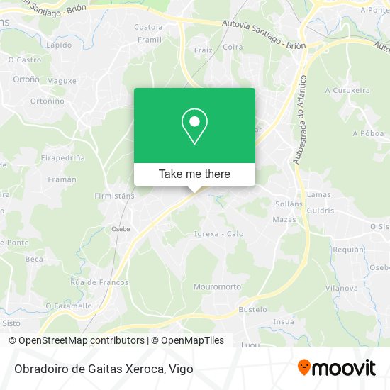 Obradoiro de Gaitas Xeroca map