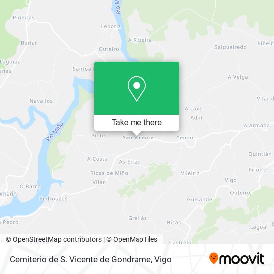 Cemiterio de S. Vicente de Gondrame map