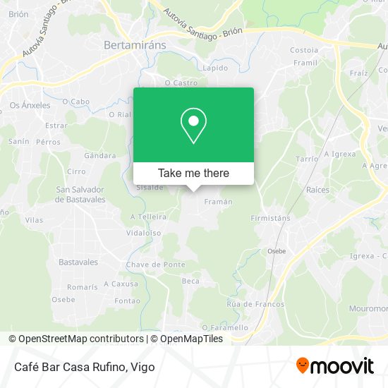 Café Bar Casa Rufino map