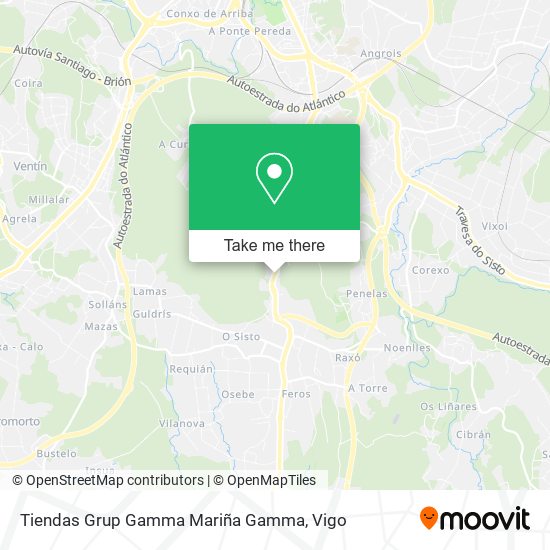 Tiendas Grup Gamma Mariña Gamma map