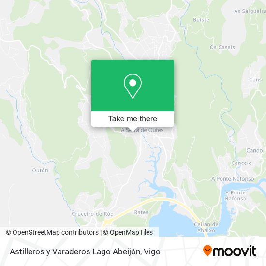Astilleros y Varaderos Lago Abeijón map