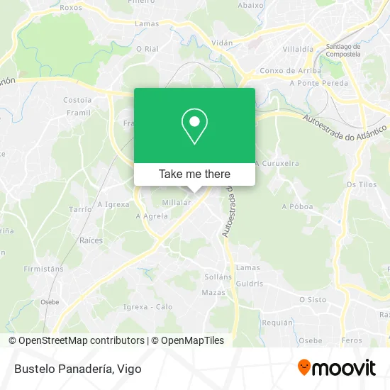 Bustelo Panadería map