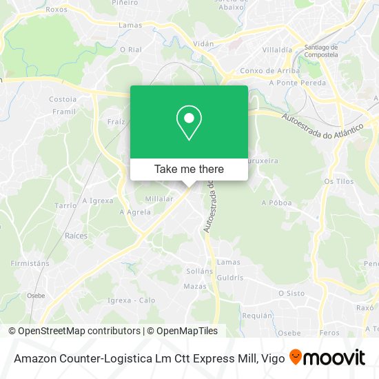 Amazon Counter-Logistica Lm Ctt Express Mill map